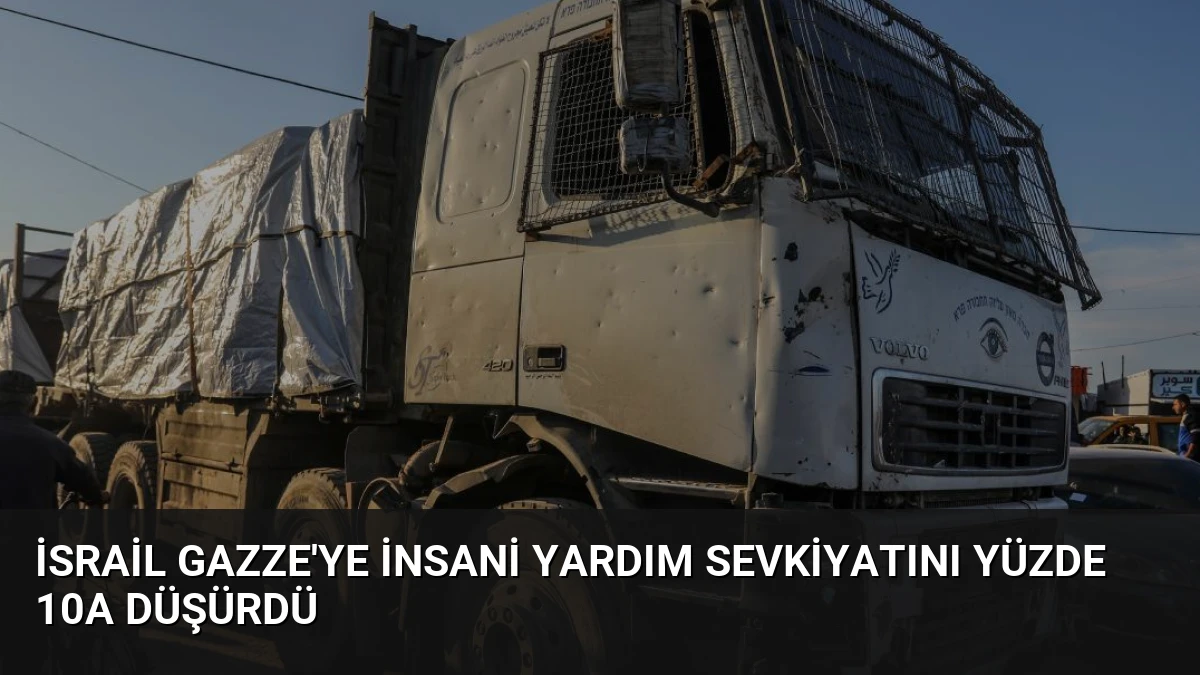 İsrail Gazze’ye İnsani Yardım Sevkiyatını Yüzde 10a Düşürdü