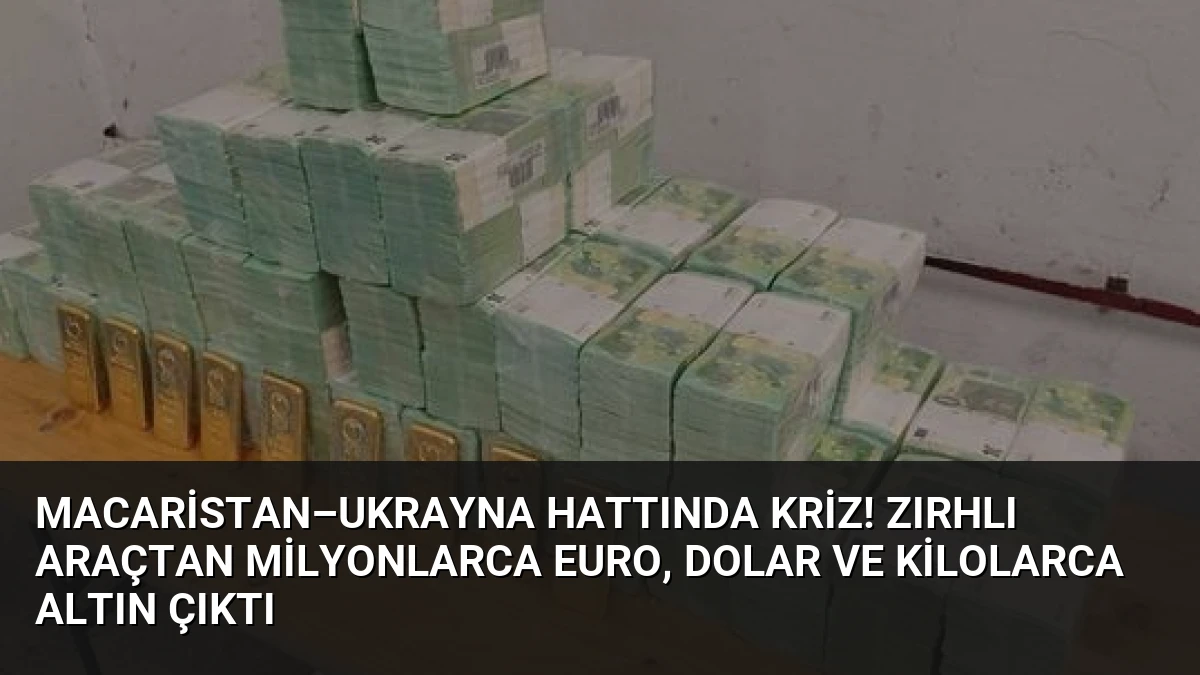 Macaristan–Ukrayna hattında kriz! Zırhlı araçtan milyonlarca euro, dolar ve kilolarca altın çıktı