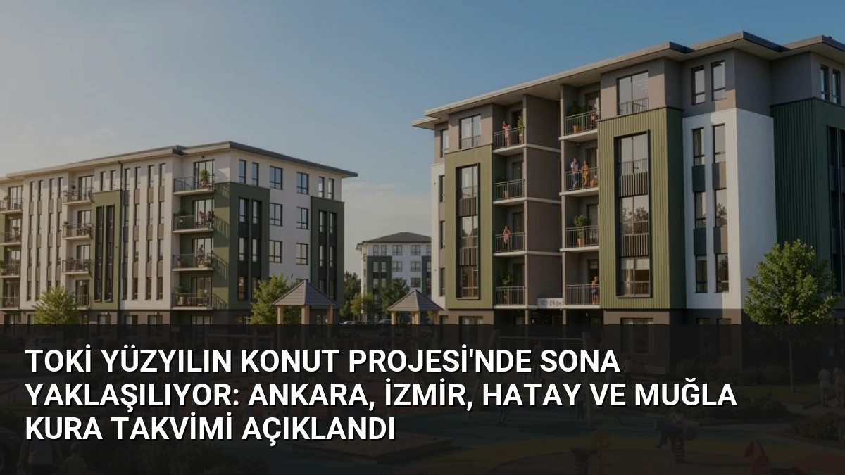 TOKİ Yüzyılın Konut Projesi’nde Sona Yaklaşılıyor: Ankara, İzmir, Hatay ve Muğla Kura Takvimi Açıklandı