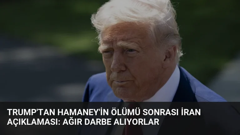Trump’tan Hamaney’in Ölümü Sonrası İran Açıklaması: Ağır Darbe Alıyorlar