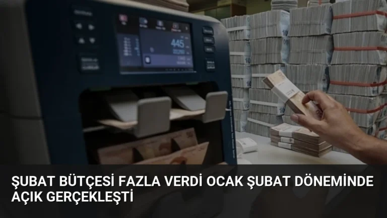 Şubat Bütçesi Fazla Verdi Ocak Şubat Döneminde Açık Gerçekleşti