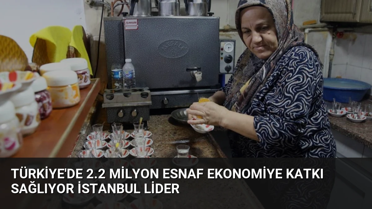 Türkiye’de 2.2 Milyon Esnaf Ekonomiye Katkı Sağlıyor İstanbul Lider