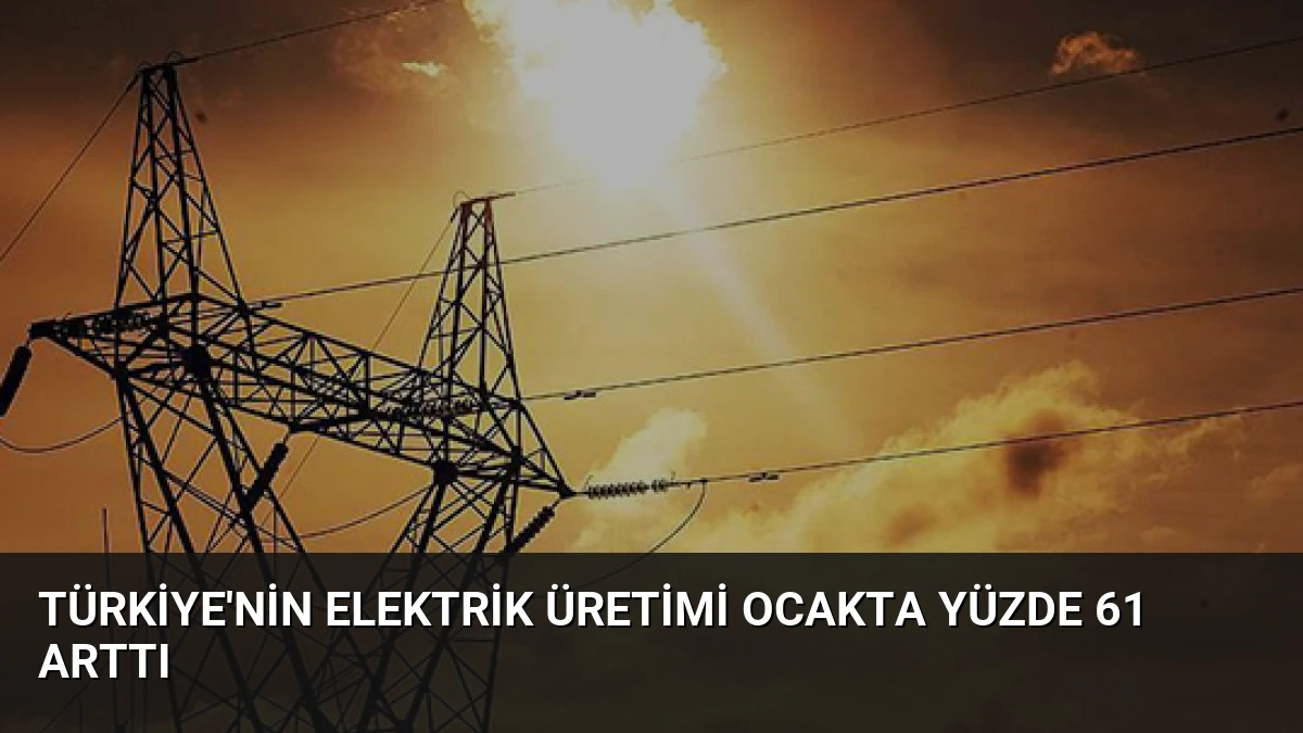 Türkiye’nin Elektrik Üretimi Ocakta Yüzde 61 Arttı