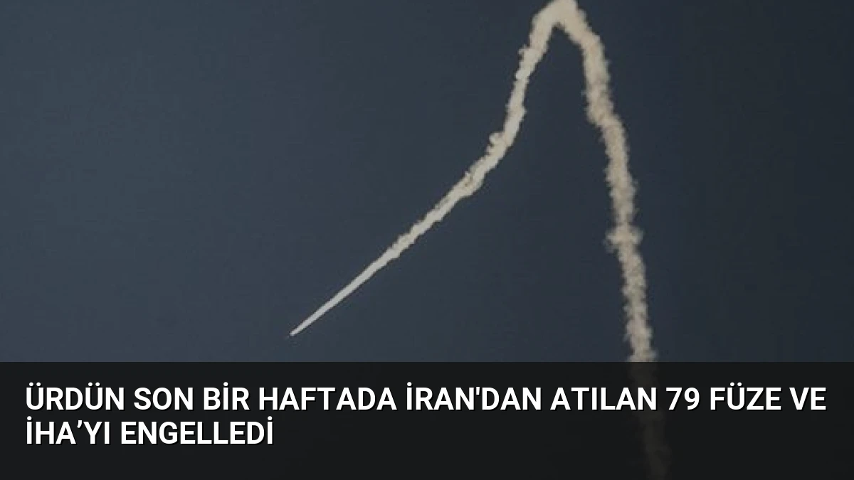 Ürdün son bir haftada İran’dan atılan 79 füze ve İHA’yı engelledi