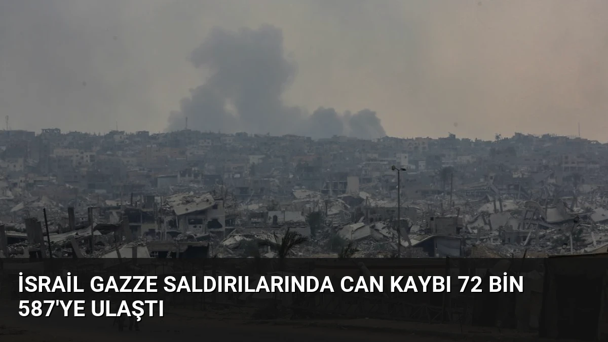 İsrail Gazze Saldırılarında Can Kaybı 72 Bin 587’ye Ulaştı