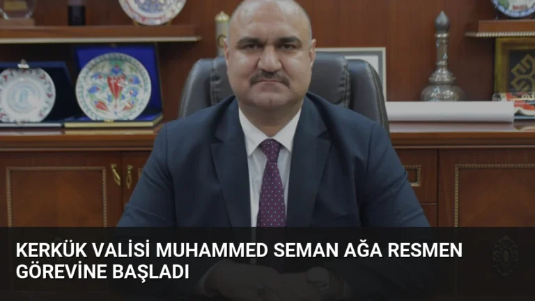 Kerkük Valisi Muhammed Seman Ağa Resmen Görevine Başladı