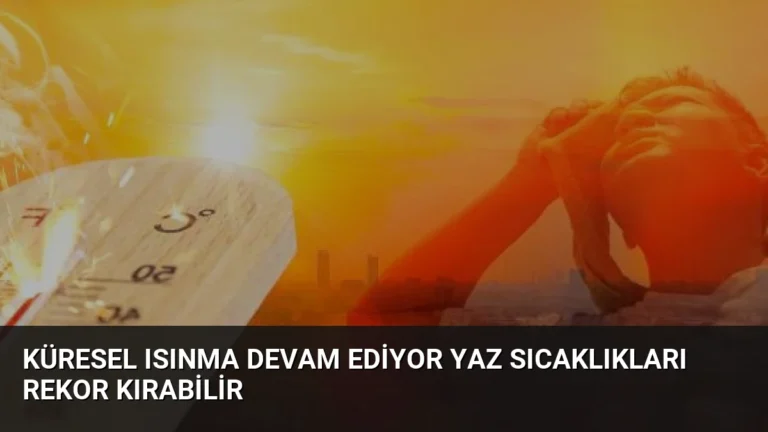 Küresel Isınma Devam Ediyor Yaz Sıcaklıkları Rekor Kırabilir