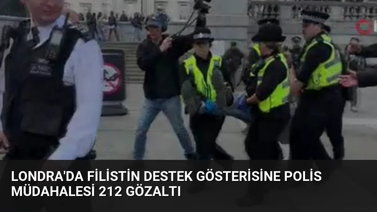 Londra’da Filistin Destek Gösterisine Polis Müdahalesi 212 Gözaltı