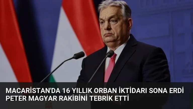 Macaristan’da 16 Yıllık Orban İktidarı Sona Erdi Peter Magyar Rakibini Tebrik Etti