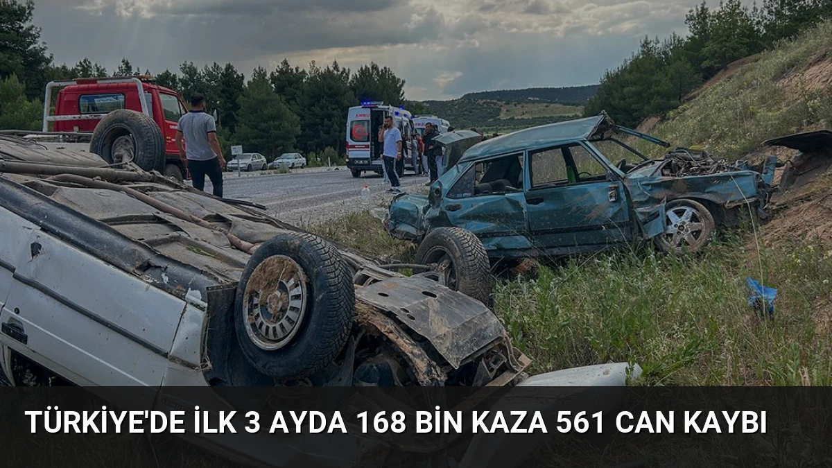 Türkiye’de İlk 3 Ayda 168 Bin Kaza 561 Can Kaybı