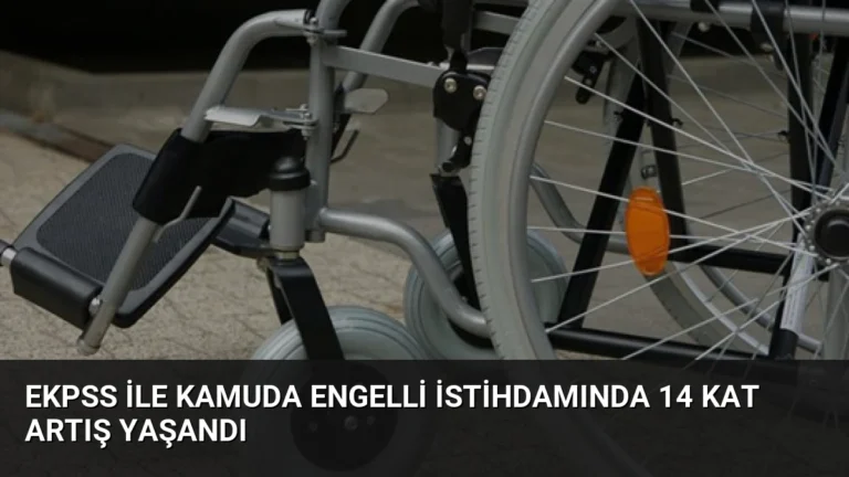 EKPSS ile Kamuda Engelli İstihdamında 14 Kat Artış Yaşandı