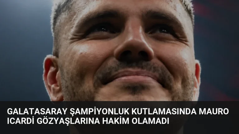Galatasaray Şampiyonluk Kutlamasında Mauro Icardi Gözyaşlarına Hakim Olamadı