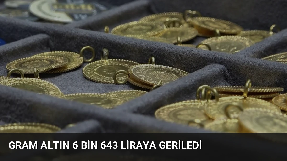 Gram Altın 6 Bin 643 Liraya Geriledi