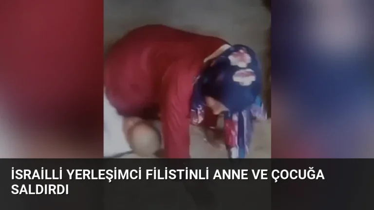 İsrailli Yerleşimci Filistinli Anne ve Çocuğa Saldırdı