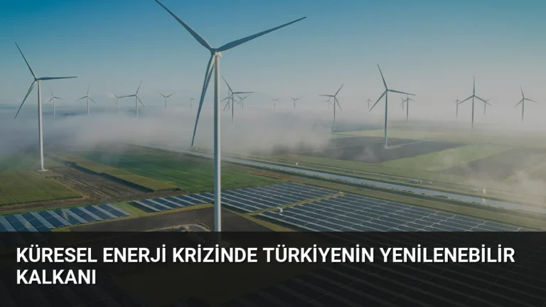Küresel enerji krizinde Türkiyenin yenilenebilir kalkanı