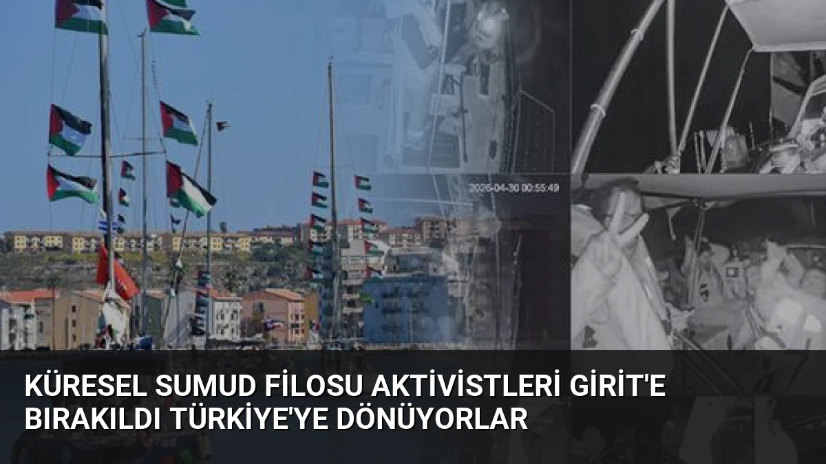 Küresel Sumud Filosu Aktivistleri Girit’e Bırakıldı Türkiye’ye Dönüyorlar