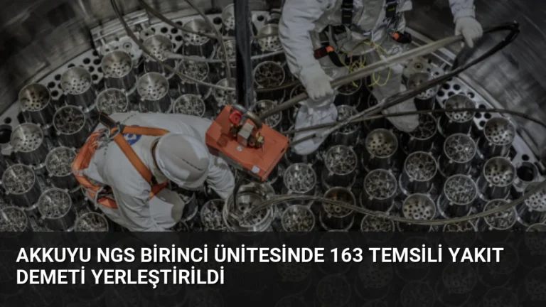 Akkuyu NGS Birinci Ünitesinde 163 Temsili Yakıt Demeti Yerleştirildi