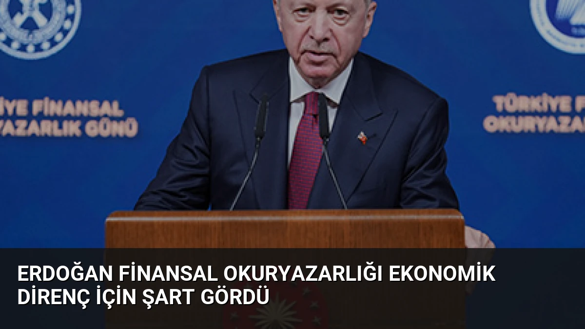 Erdoğan Finansal Okuryazarlığı Ekonomik Direnç İçin Şart Gördü