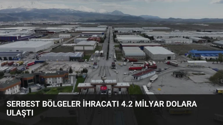 Serbest Bölgeler İhracatı 4.2 Milyar Dolara Ulaştı