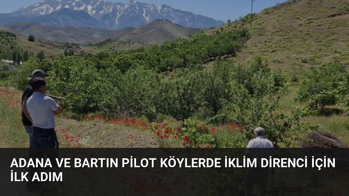 Adana ve Bartın Pilot Köylerde İklim Direnci İçin İlk Adım