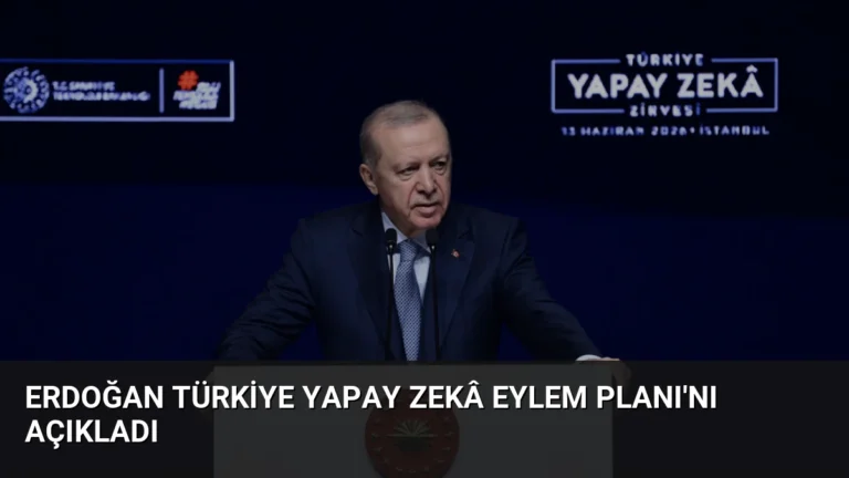 Erdoğan Türkiye Yapay Zekâ Eylem Planı’nı Açıkladı