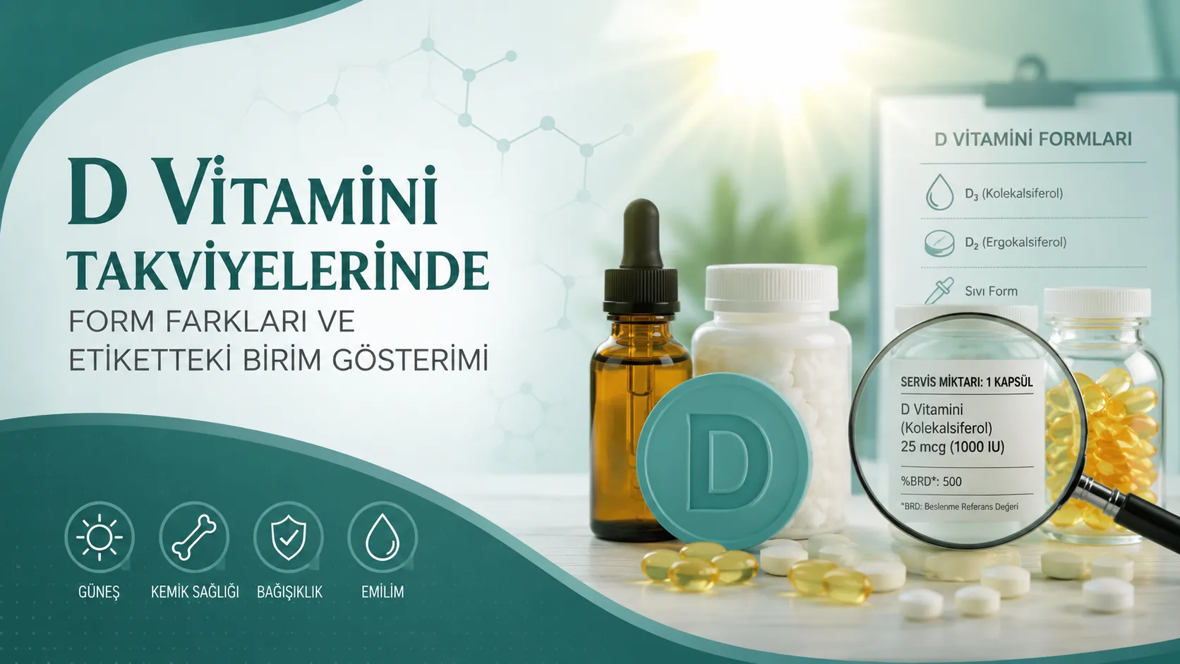 D Vitamini Takviyelerinde Form Farkları ve Etiketteki Birim Gösterimi