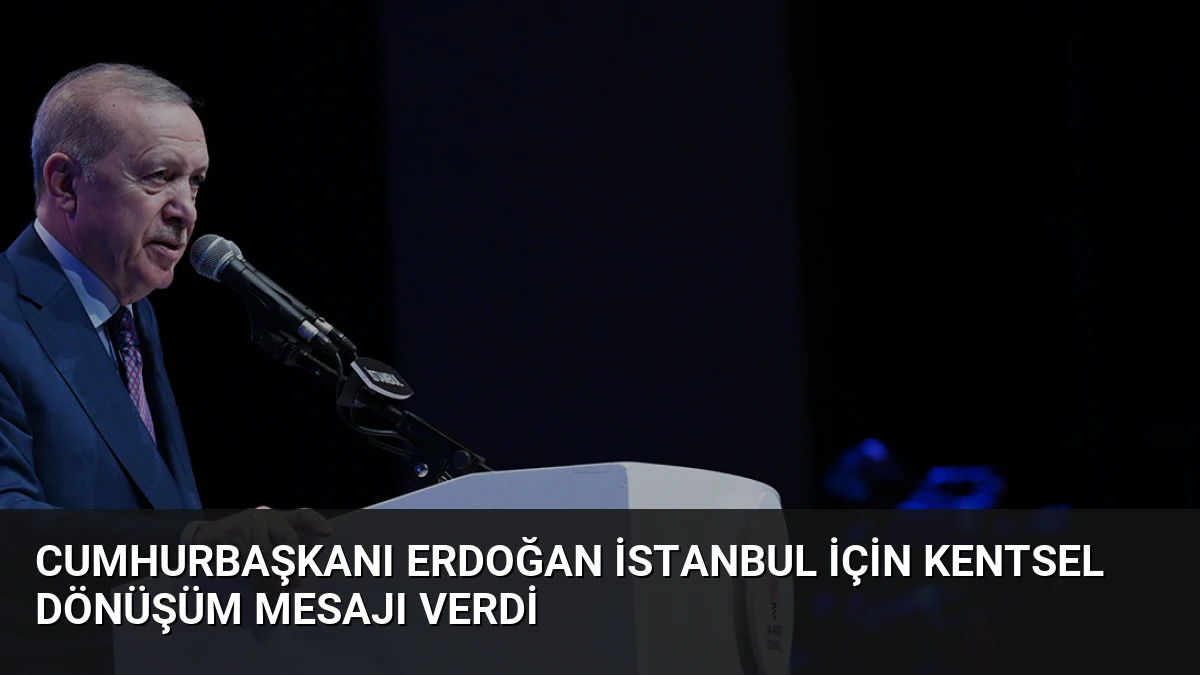 Cumhurbaşkanı Erdoğan İstanbul İçin Kentsel Dönüşüm Mesajı Verdi