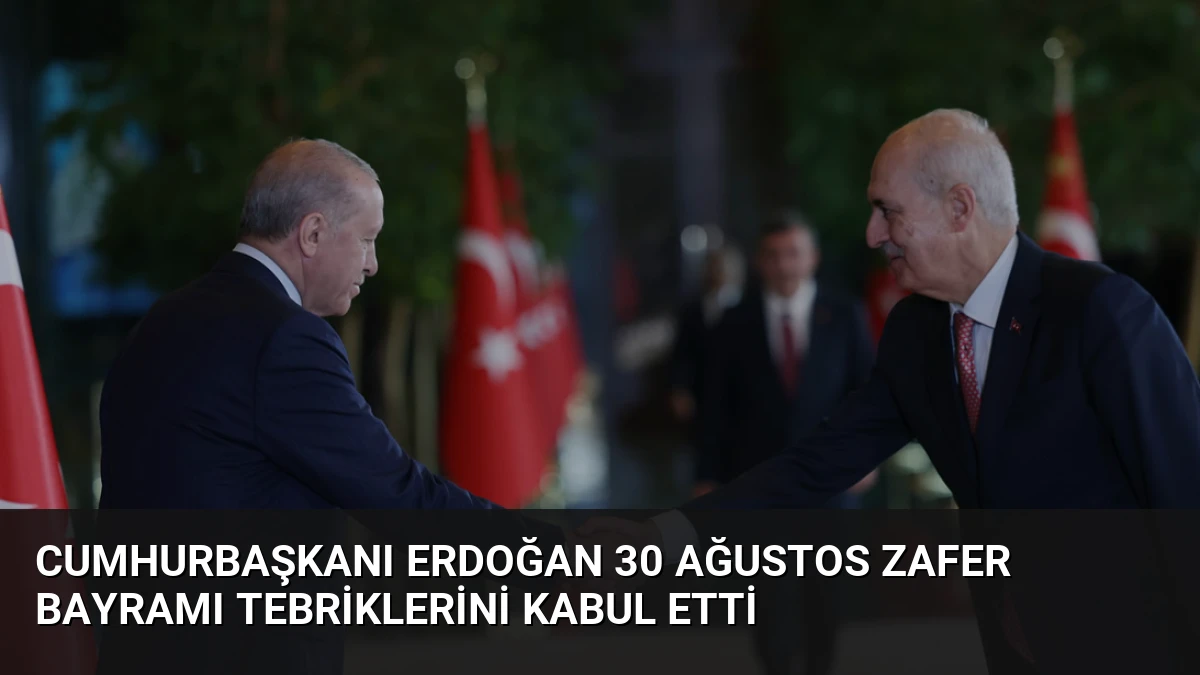 Cumhurbaşkanı Erdoğan 30 Ağustos Zafer Bayramı Tebriklerini Kabul Etti