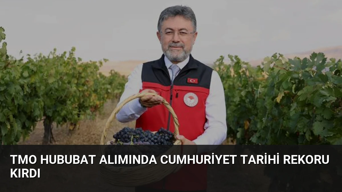 TMO Hububat Alımında Cumhuriyet Tarihi Rekoru Kırdı