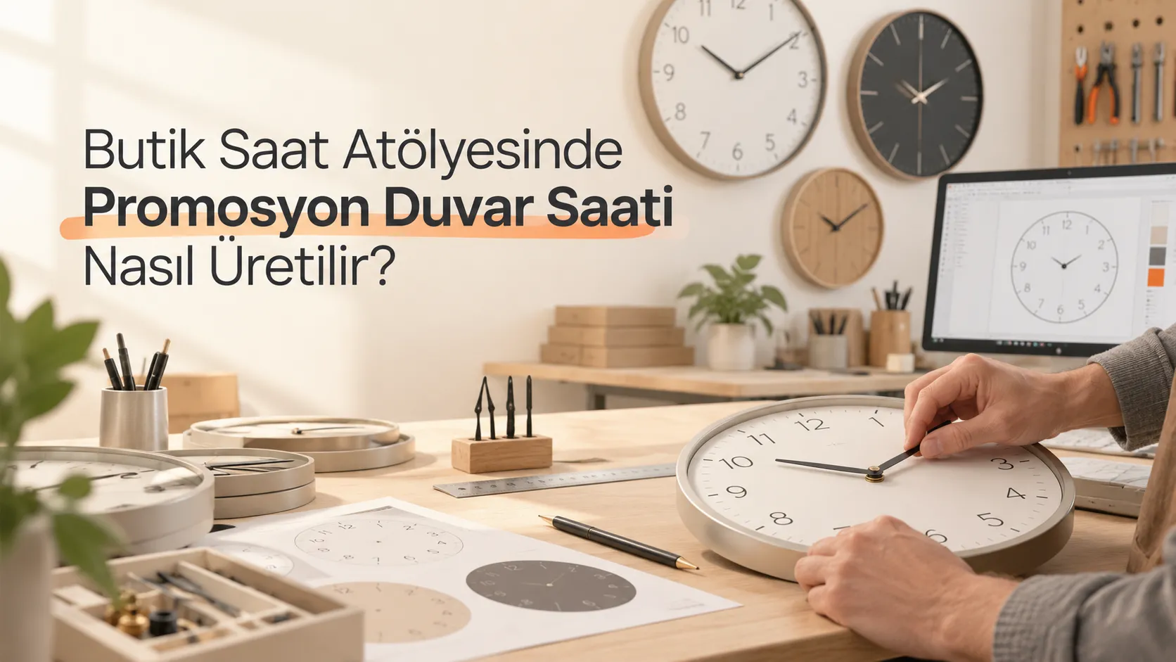 Butik Saat Atölyesinde Promosyon Duvar Saati Nasıl Üretilir?