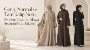 Geniş, Normal ve Tam Kalıp Notu Modern Tesettür Abaya Seçimini Nasıl Etkiler?