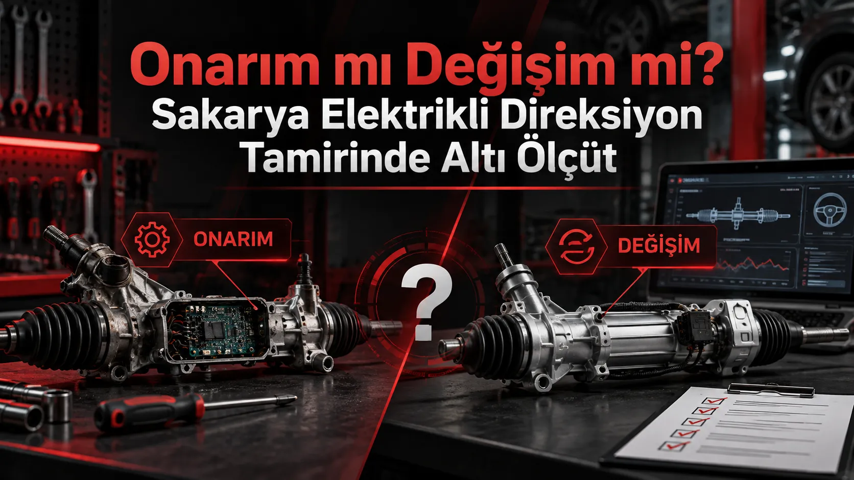 Onarım mı Değişim mi? Sakarya Elektrikli Direksiyon Tamirinde Altı Ölçüt