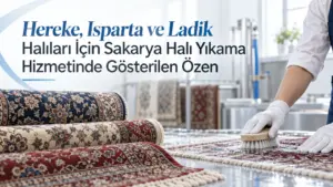 Hereke, Isparta ve Ladik Halıları İçin Sakarya Halı Yıkama Hizmetinde Gösterilen Özen