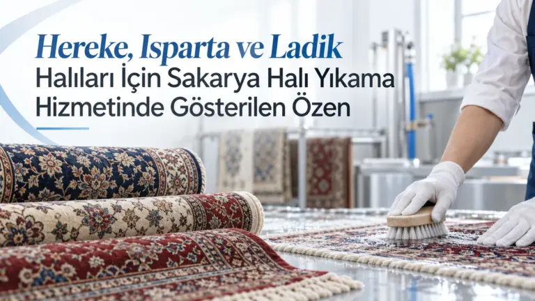 Hereke, Isparta ve Ladik Halıları İçin Sakarya Halı Yıkama Hizmetinde Gösterilen Özen