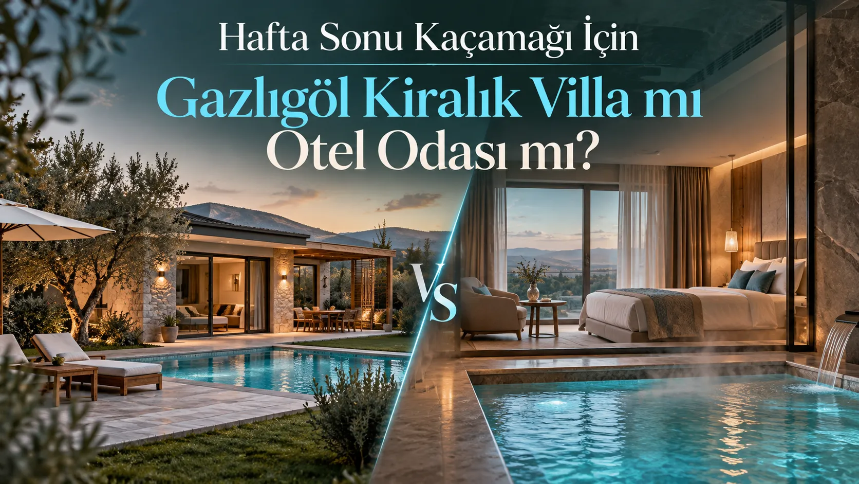 Hafta Sonu Kaçamağı İçin Gazlıgöl Kiralık Villa mı Otel Odası mı?