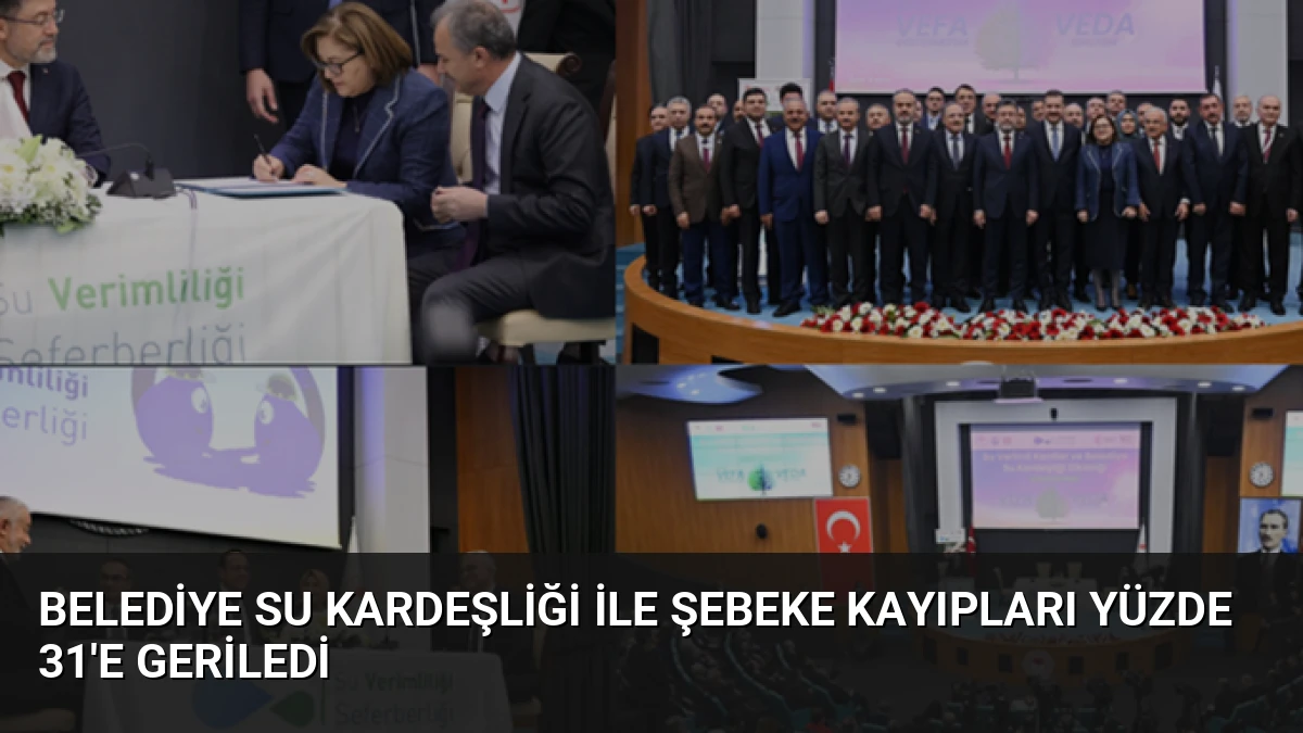 Belediye Su Kardeşliği ile Şebeke Kayıpları Yüzde 31’e Geriledi