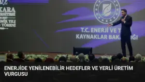 Enerjide Yenilenebilir Hedefler ve Yerli Üretim Vurgusu