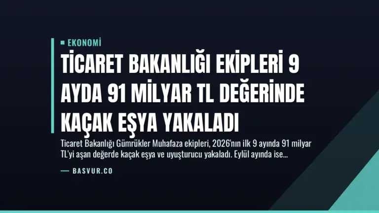 Ticaret Bakanlığı Ekipleri 9 Ayda 91 Milyar TL Değerinde Kaçak Eşya Yakaladı