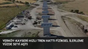 Yerköy-Kayseri Hızlı Tren Hattı Fiziksel İlerleme Yüzde 50’yi Aştı